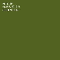 #51611F - Green Leaf Color Image